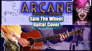 Spin The Wheel (Arcane Season 2) Guitar Cover | Tabs On Screen