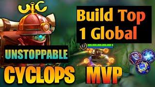 100% Brutal DMG Build Cyclops One Shot Combo!! - Build Top 1 Global Cyclops ~ MLBB