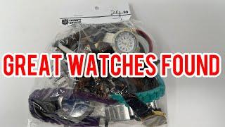 Mystery thrift store watch bag nixons found