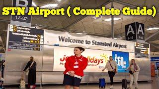 LONDON STANSTED AIRPORT | FROM TRAIN TERMINAL TO PLANE COMPLETE 4K WALKING TOUR | STN AIRPORT GUIDE