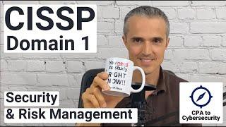 CISSP Domain 1 All Killer No Filler: Security & Risk Management #cissp