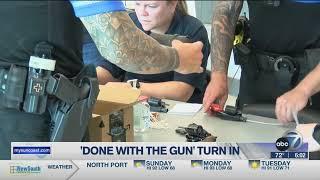 WWSB ABC 7: Sarasota Police holds ‘done with the gun’ turn in