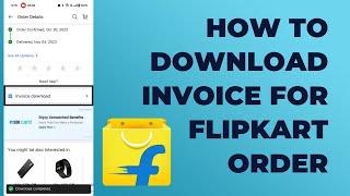 How to download bill from Flipkart | Flipkart Invoice Download