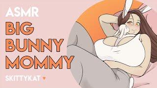 Big Bunny Mommy Almost Sits on You [F4A] [Comfort] [Snuggles] [Headpats] [Rain] [Sleep] [ASMR]