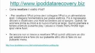 iPod recupero di dati