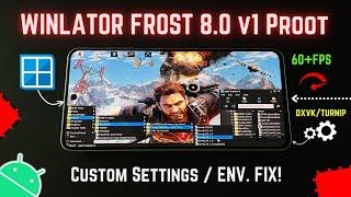 Install Winlator FROST 8.0 PC on Android Setup Test - Best Emulator?