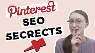 PINTEREST SEO SECRETS- How to RANK ON PINTEREST and Get More Views!