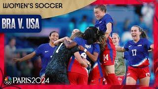 USWNT returns TO THE TOP of the Olympic podium with gold over Brazil | Paris Olympics | NBC Sports