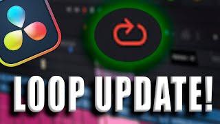 LOOP Playback in DaVinci Resolve 18.6 UPDATE | Quick Tip Tuesday!