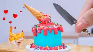 Tuyệt Vời! Bánh Kem Ốc Quế Tý Hon Mát Lạnh - Alice Tự Làm Bánh Sinh Nhật | Alice Cake