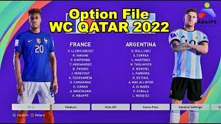 CARA UPDATE OPTION FILE WORLD CUP QATAR 2022 PES 21 PS4 PS5 ORIGINAL