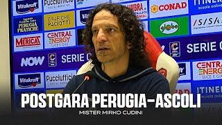 Mister Mirko Cudini | Postgara Perugia-Ascoli | Ascoli Calcio