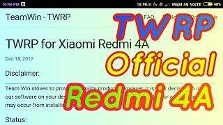 Install Twrp For Redmi 4A (rolex)  TWRP Official Released For Redmi 4A In Hindi