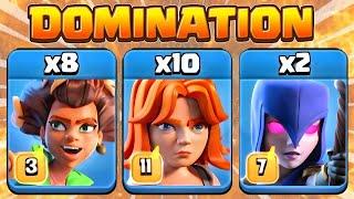 ROOTRIDER+VALKYRIE+WITCH  ELIMINATED TH 16 SUPER EASY 3 STAR  CLASH OF CLANS