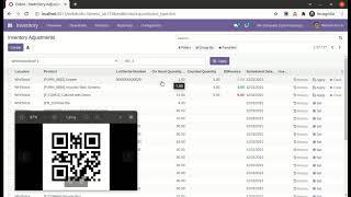 Stock Adjustment Barcode Scanner v15 Odoo