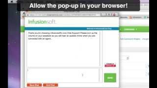 How to Use the Live Chat by Infusionsoft