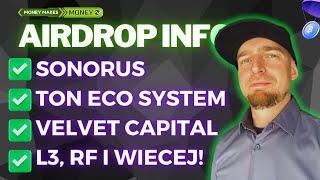 AirDrop INFO  TON - Eco System + ArtyFact + Velvet Capital + Doki AirDrop + RF + Manta + Kinza + L3