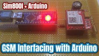 Sim 800l GSM Module Interfacing with Arduino | How to Make a Call and send and SMS