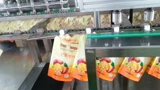 Automatic spout pouch filling capping machine for doypack stand-up pouch with nozzle