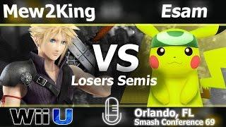 MVG FOX|Mew2King (Cloud) vs. PG|Esam (Pikachu) - Losers Semis Smash Wii U - SC:69