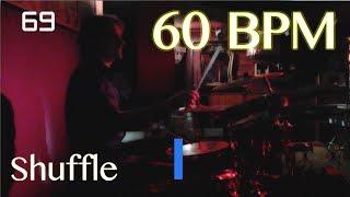 60 BPM Shuffle Beat - Drum Track