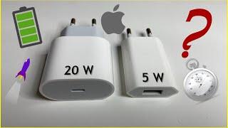 20 W iPhone Hızlı Şarj Adaptörü vs 5 W Adaptör | Ne Kadar Hızlı?