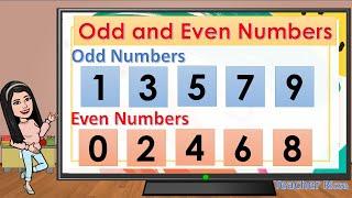 ODD and EVEN Numbers || Teacher Rissa Mae