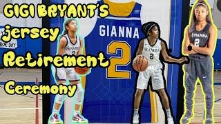 GIANNA" GIGI" BRYANT JERSEY RETIREMENT CEREMONY| MAMBACITA #2 | AIZA BENOIT