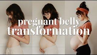 PREGNANT BELLY GROWTH | 7 - 40 WEEKS TRANSFORMATION | SECOND PREGNANCY