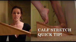 Calf Stretch Quick Tip With Ballerina Badass