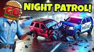 I Went On Night Patrol and Caused a MASSIVE Highway Crash in Police Simulator!