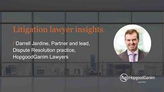 Litigation lawyer insights with Partner Darrell Jardine