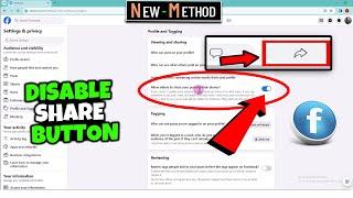 How to Disable the share button on Facebook in PC/Laptop 2024
