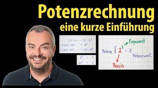 Potenzrechnung - eine schnelle Einführung (Übersicht) | Lehrerschmidt