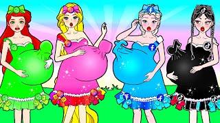 Social Network Brewing Pregnant & Baby Cute - Barbie Family Handmade - DIYs Paper Dolls & Crafts