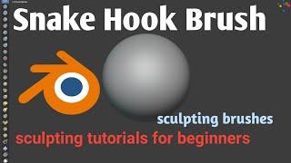 Snake Hook Brush in Blender