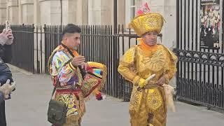 posing with scissors in his hand #horseguard