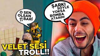 VELET SESİ İLE KULEYE SIKIŞTIRDIM !! ( ŞARKI SÖYLETTİM ) - PUBG Mobile