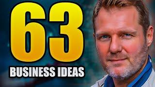 63 Business Ideas In 22 Minutes | Make Money Online