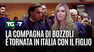 La compagna di Bozzoli è tornata in Italia con il figlio