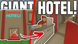 EPIC Giant Hotel! - Bar, Staff, Bathrooms and More! - Unturned 3.29