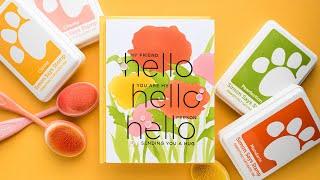 Abstract Poppies Hello Card: A Fun Way to Use Your Stencils!