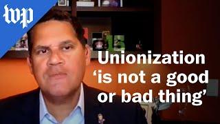 Reggie Fils-Aimé on gaming industry unionization: It's "not a good thing or a bad thing."