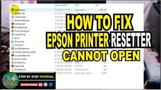 HOW FIX EPSON PRINTER RESETTER CANNOT OPEN | JM KAHAL SKILL