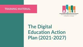 The Digital Education Action Plan (2021-2027)
