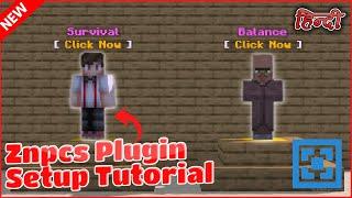 How To Setup Znpcs Plugin in Aternos Server | Full Tutorials Hindi | Znpcs Plugin Setup