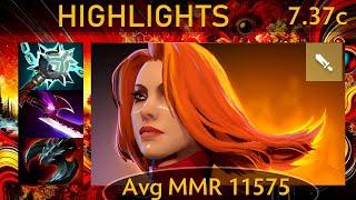 ⭐ 7.37c Lina |K+A-D - 22 KP - 90%| Carry Highlights - Dota 2 Top MMR