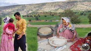 The effort and perseverance of Zahra's progress in baking bread and Masoud's going to work