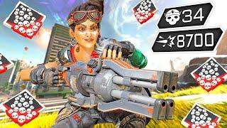 RAMPART 34 KILLS & 8700 DAMAGE IN JUST ONE GAME (Apex Legends Gameplay)