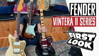 Fender Vintera II Series! '50s Jazzmaster, '60s Stratocaster & '70s Jaguar Demos | First Look